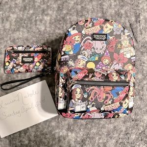 Stranger things bioworld backpack and wallet set SOLD